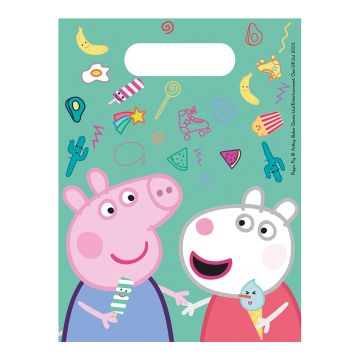 Peppa Pig treat bags 6x - 28.6 x 17.5 cm