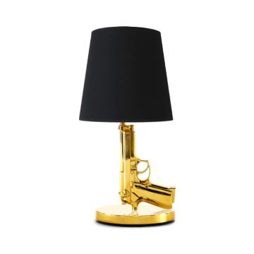 Pistol table lamp gold 23.5x46 cm