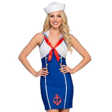 Sailor dress costume with bare shoulders