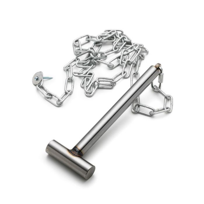 Hammer and Nails set in stainless steel