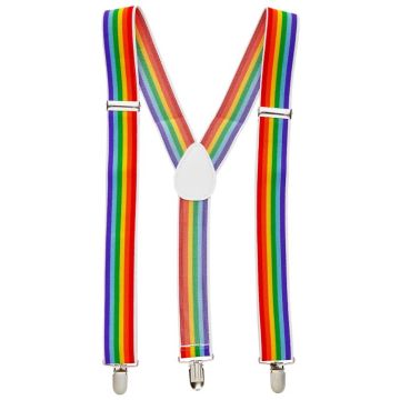 Rainbow-coloured Braces