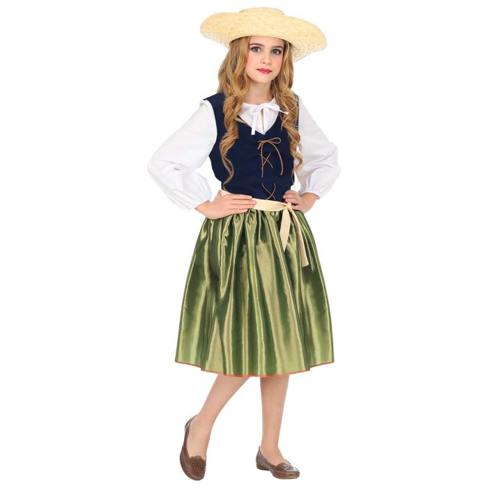Medieval Dress for Girls with Belt