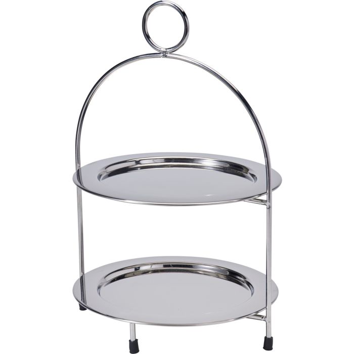 Stainless Steel Two-Tier Cake Stand Ø 22 cm