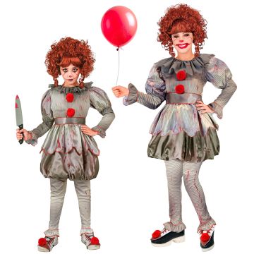 Creepy Clown Dress for Girls