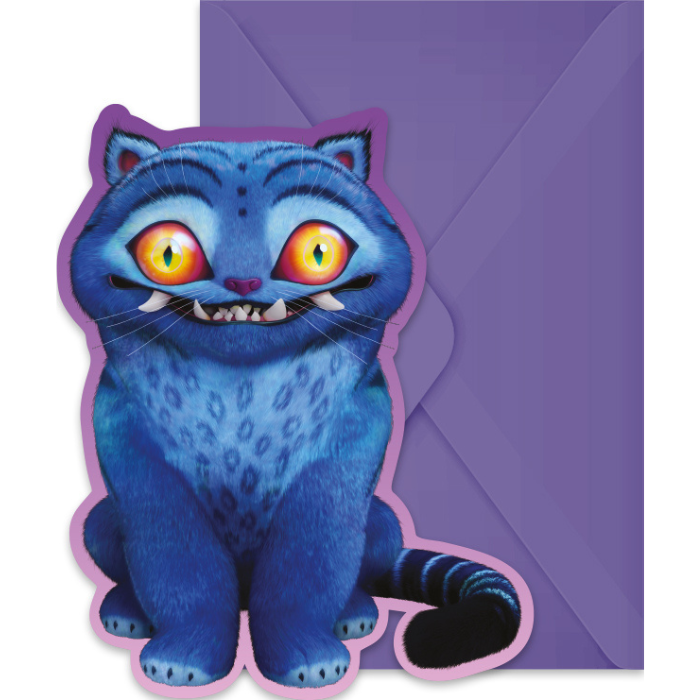 K-Pop Demon Hunters invitation with envelope 6x