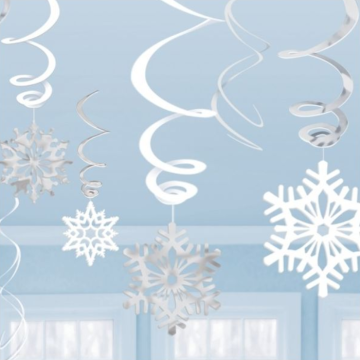 Snowflake Swirls 12x - 61 cm
