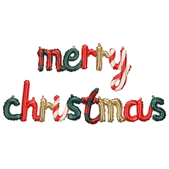 Christmas foil balloon Merry Christmas - 143x25 cm
