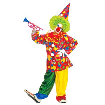 Fun Clown Costume with Hat for Kids