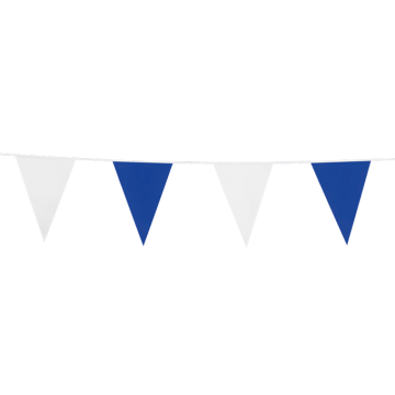 Blue and White Flag Garland 20 x 30 cm - 10 m