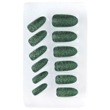 Green Self-Adhesive False Nails