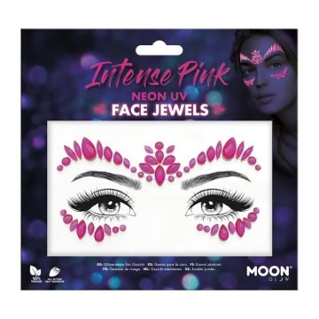 Face jewels Neon UV Intense Pink 