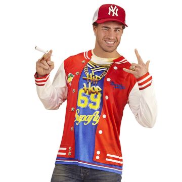 Hip Hop long-sleeved t-shirt with print