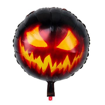 Spooky Halloween pumpkin foil balloon - Ø45 cm