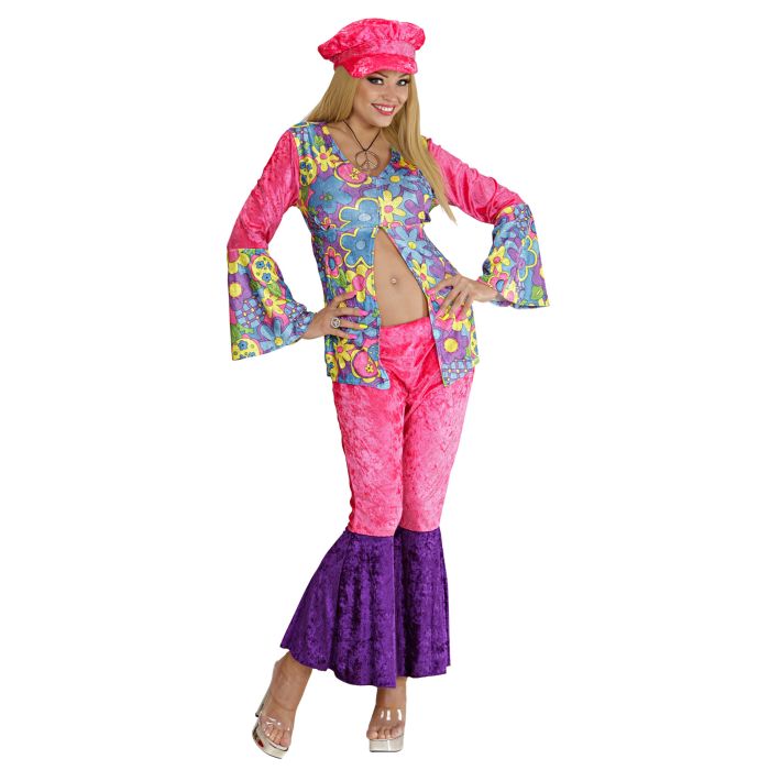 Ladies Velvet Hippie Outfit with Hat