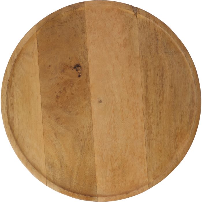 Round serving platter in mango wood, approx. Ø 38 cm