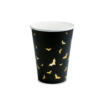 Halloween bat cups 6x