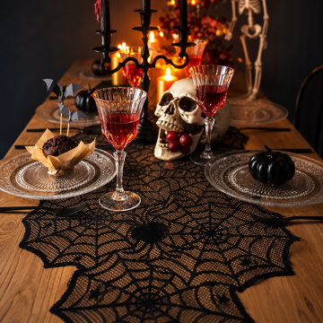 Spider Web Table Runner 185x45 cm