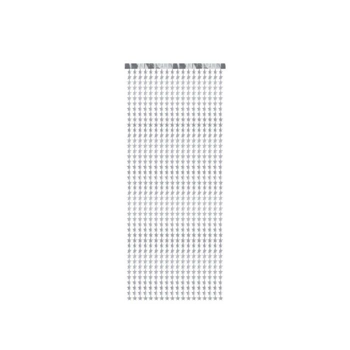 Silver star curtain - 245x100 cm