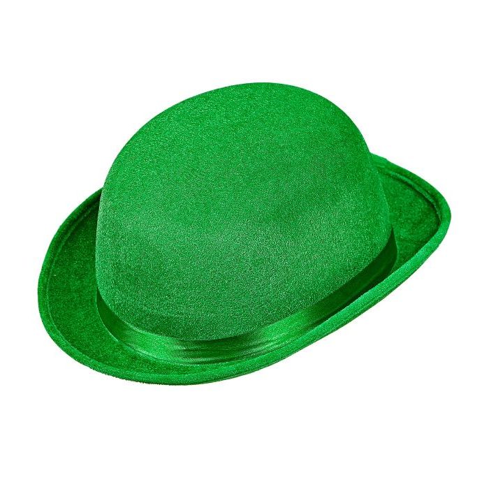 Green St. Patrick's Day bowler hat with band