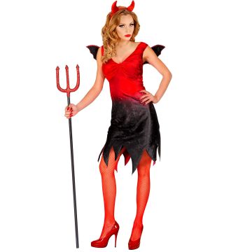 Devil Dress with Wings and Horns