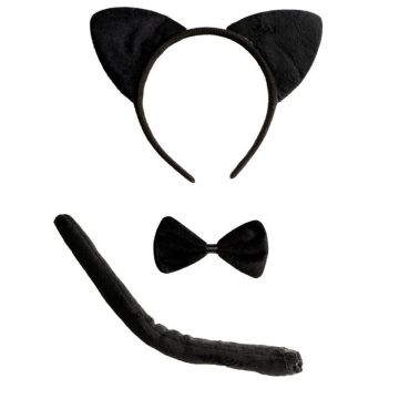 Black cat set including 3 pieces