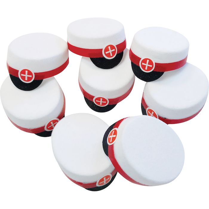 Mini Graduation Cap Red 8x - 2.5 cm
