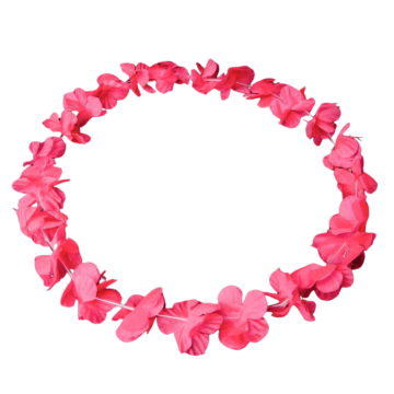Pink UV Hawaii Garland Necklace