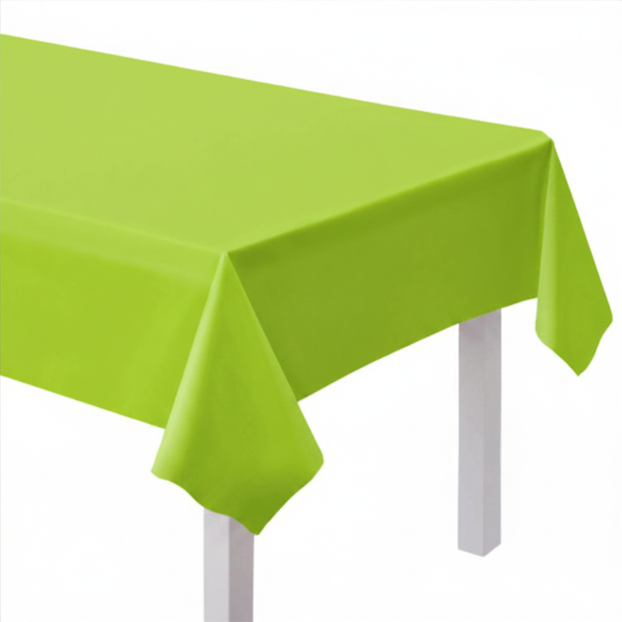 Lime green paper tablecloth - 120x180 cm