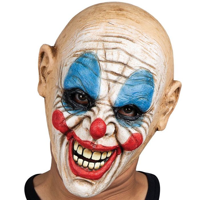 Creepy bizarre clown mask