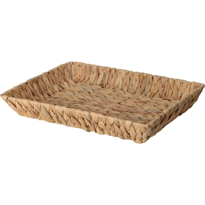 Rectangular Water Hyacinth Basket 38x28 cm
