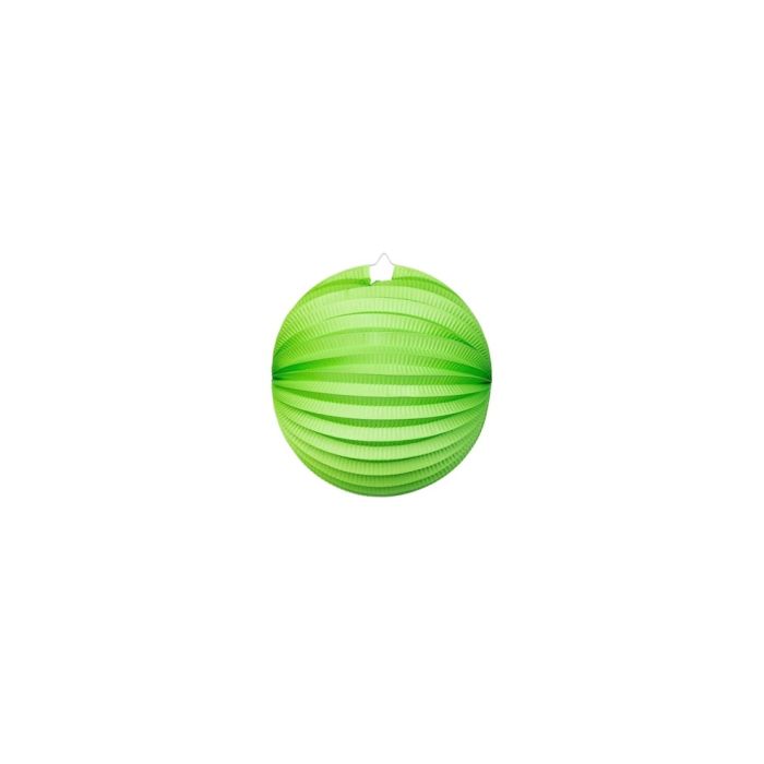 Round Paper Lantern in Light Green - 25 cm