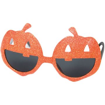 Pumpkin glasses with glitter - one size