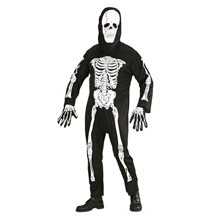Skeleton Costume with Jumpsuit and Mask