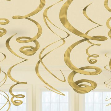 Gold Swirls 12x - 55 cm