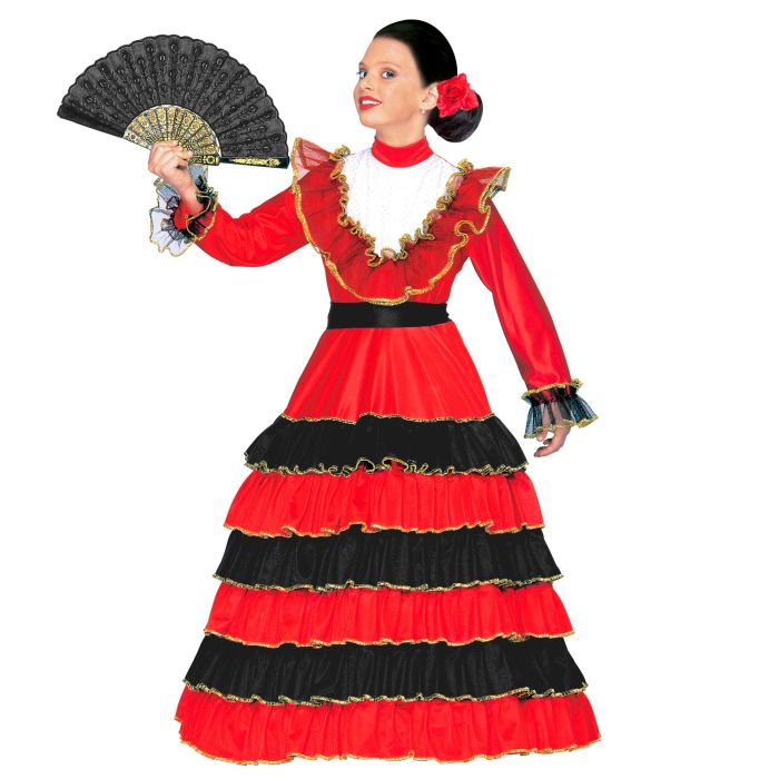 Flamenco Dress with Integrated Hoop for Girls