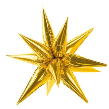 3D Star Foil Balloon in Gold - 70 cm