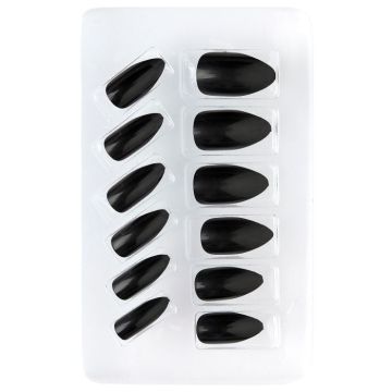 Black Self-Adhesive Fake Nails