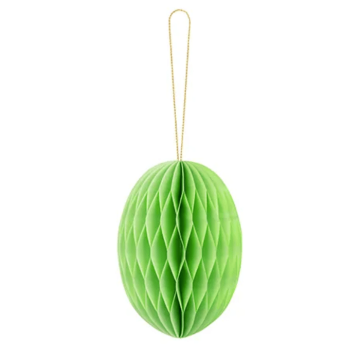 Green honeycomb Easter egg - 12 cm