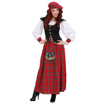 Long Scottish tartan costume for ladies