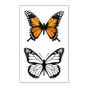 Temporary and artificial butterfly tattoos 2x - 10.5x20 cm