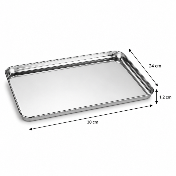 Steel tray - 30x24 cm
