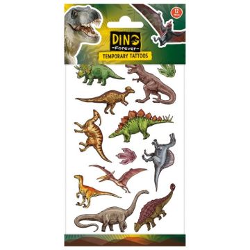 Temporary and artificial dinosaur tattoos 12x