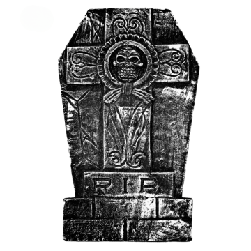 Halloween gravestone - 30x49 cm