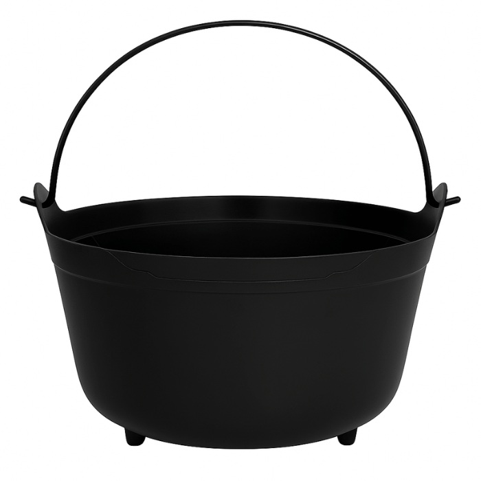 Black Witch Cauldron - 38x36x25 cm