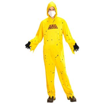 Yellow biohazard Halloween costume - 3 pieces