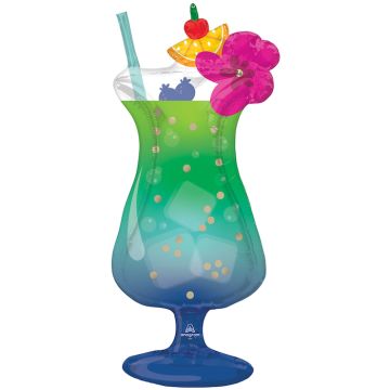 Giant Tropical Blue Drink Balloon - 93 cm