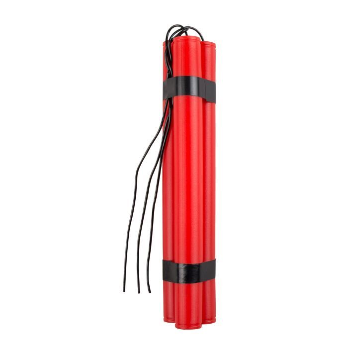 Red dynamite sticks with fuse - 23 cm