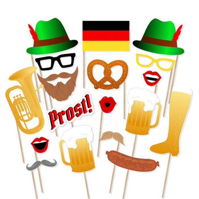 Photo Booth Props Oktoberfest 17x