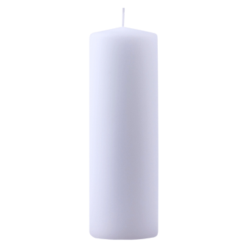 White pillar candle 1x - 6x18 cm