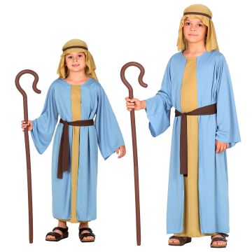 Turquoise Blue Shepherd Costume for Boys